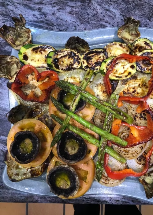 Restaurante Maluquer Quattro parrillada de verduras en Valencia